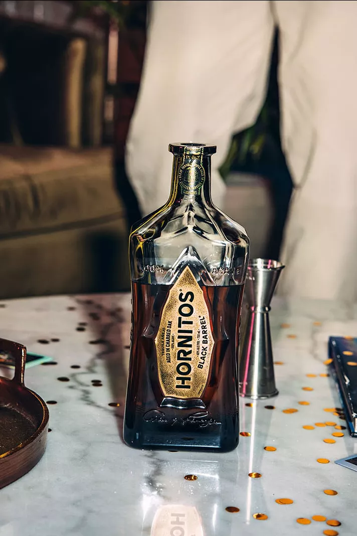 Image of Hornitos Blackbarrel Bottel on table