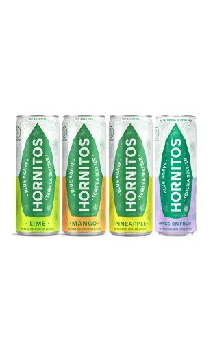 Image of 4 different flavor cans of Tequila seltzer
