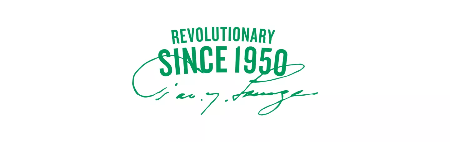 banner image of heritage Page with Text "Revolutionary Since 1950"